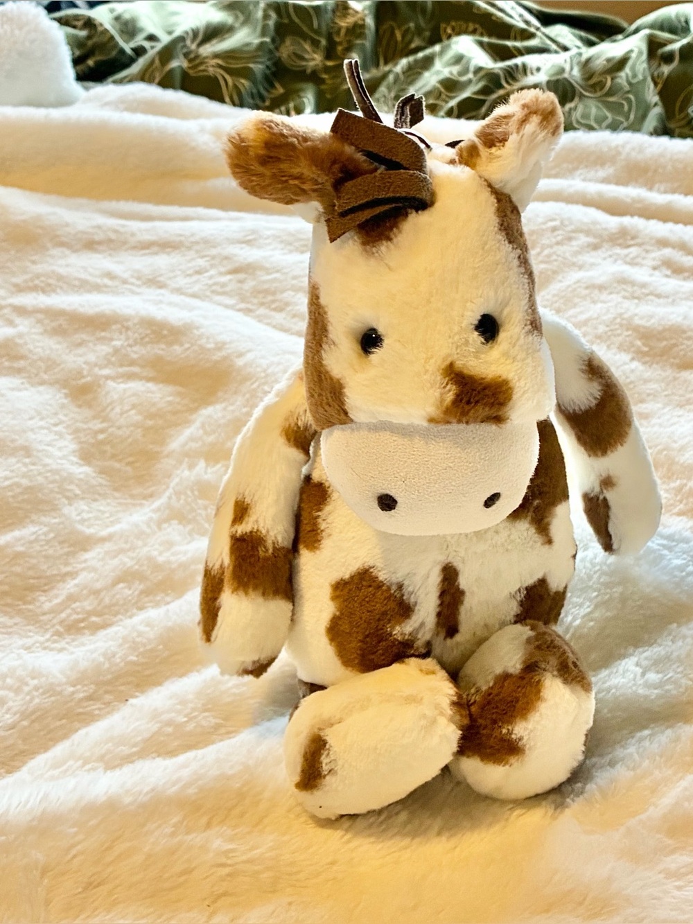 Jellycat London Medium 12’’ Bashful Spotted Pinto Pony Plush RARE Retired Horse